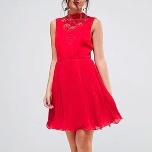 NWT - ASOS Sleeveless Lace Insert Mini Dress - US 6
